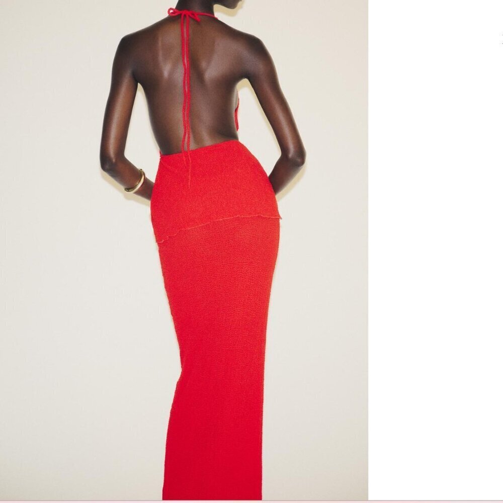 Zara Red Skirt Set (Multi Layered Top!) - Picture 3 of 10